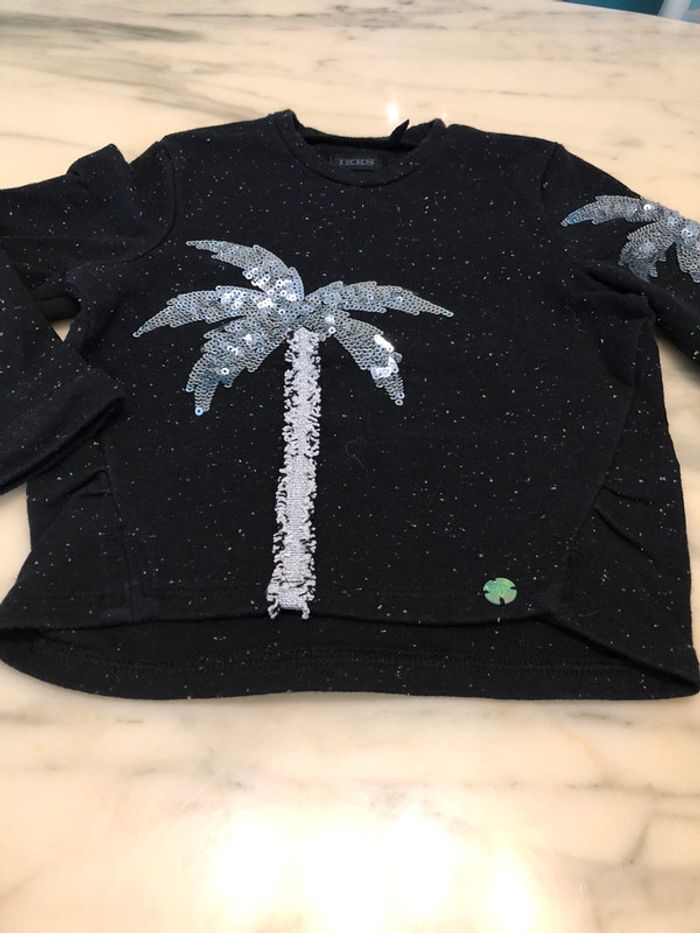 Pull noir ikks taille 3 ans