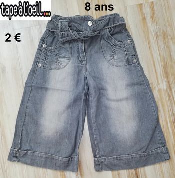 Pantacourt 8 ans Tape à l'oeil pattes d'éléphant