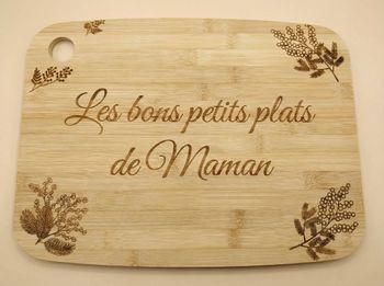 Planche à découper en bois personnalisée