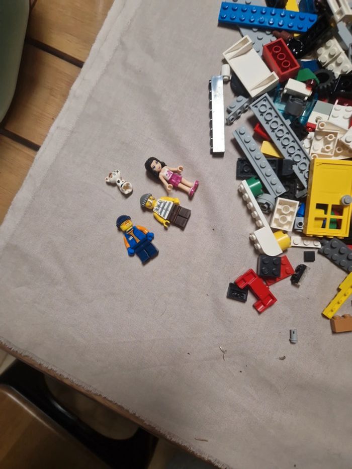 1kg lego vrac + personnages + boîte lego - photo numéro 5
