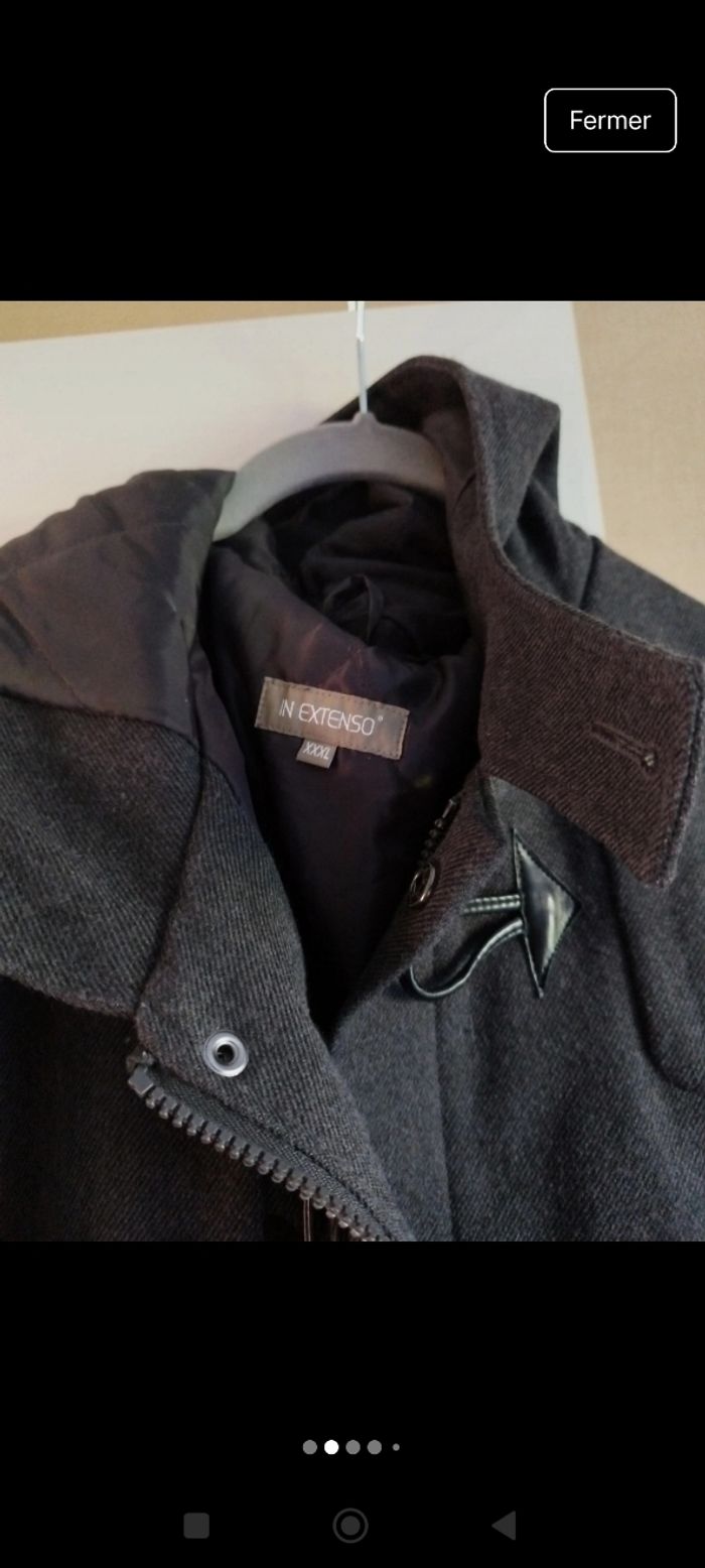 Duffle-coat gris foncé - photo numéro 2