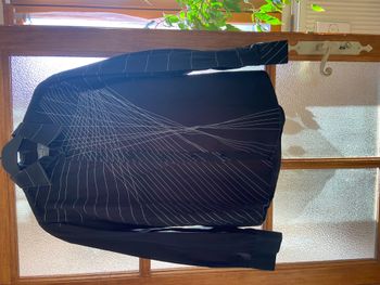 chemise rayée noire