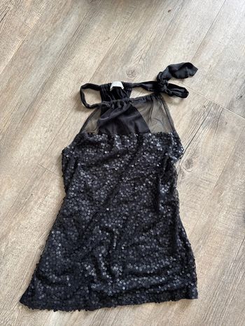 Haut de soirée paillettes noire promod 38