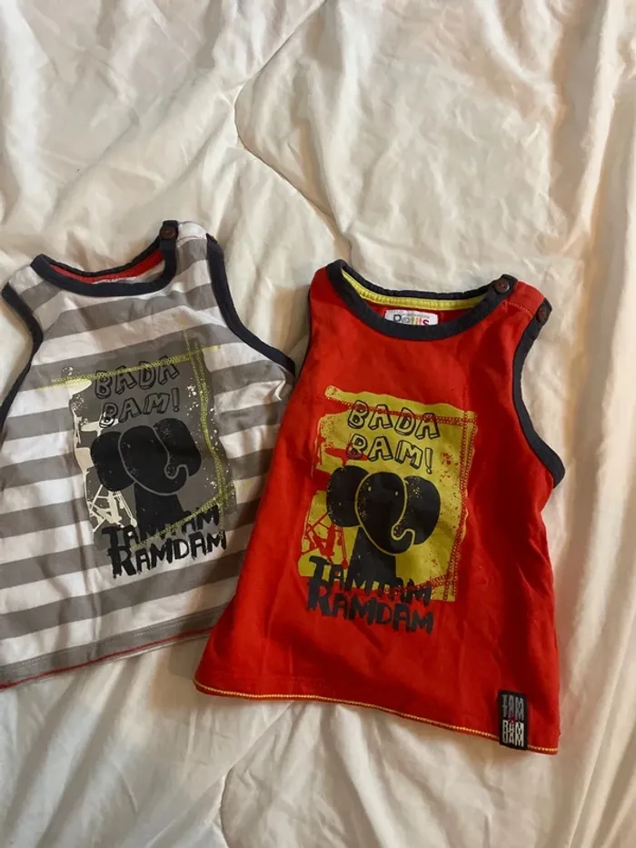 Lot de 2 débardeurs bébé garçon - photo numéro 3