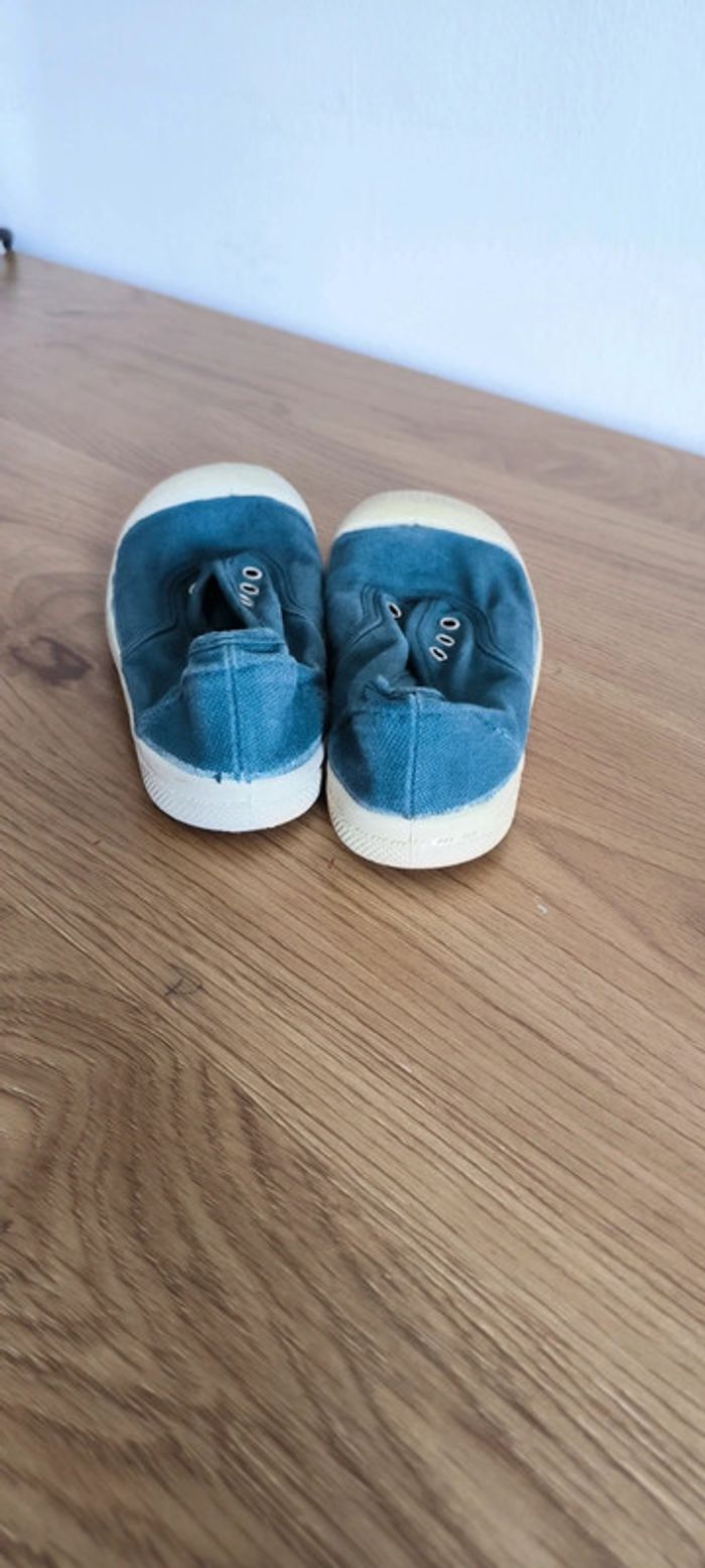 Tennis bleu sans lacets 25 très bon état fille où garçon - photo numéro 5
