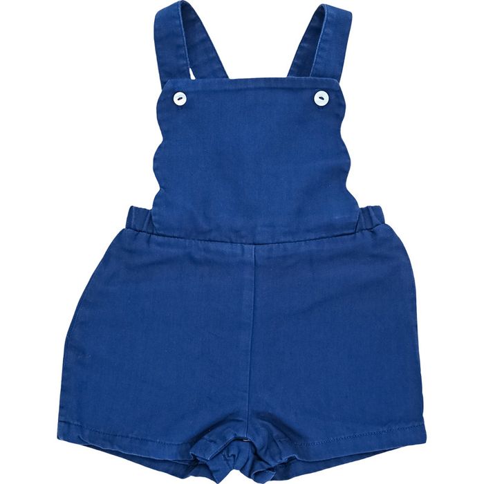 Salopette-short 6 mois en coton Eden et Victor