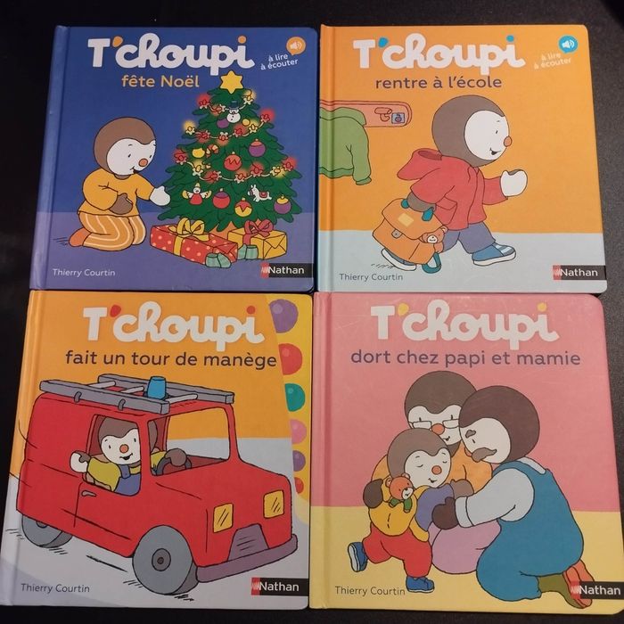 Livres Nathan enfants T'choupi lot de 4