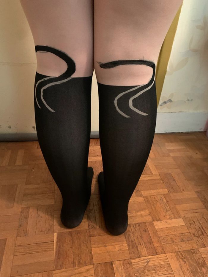 Collants chat noir taille S - photo numéro 4