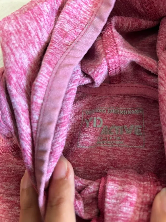 Veste rose éclair / zip à capuche 7 ans / 8 ans Young dimension - photo numéro 2