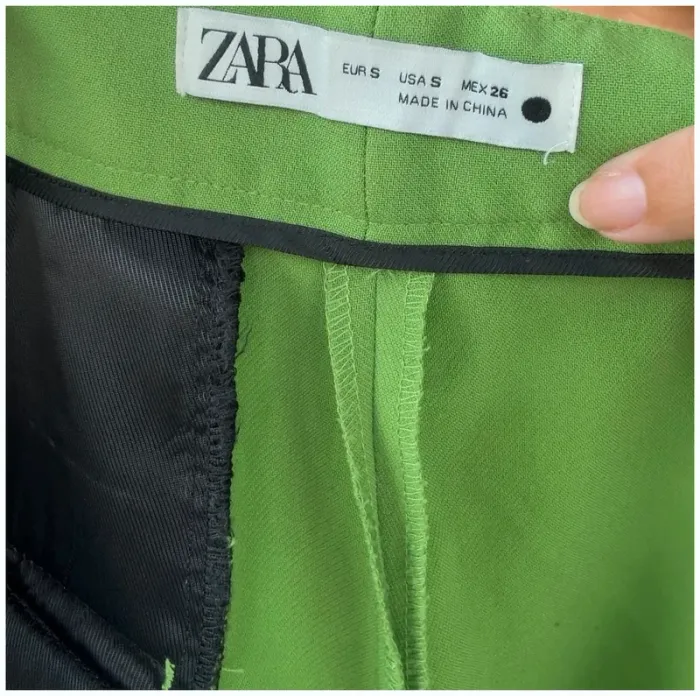 Pantalon vert Zara S très bon état - photo numéro 5