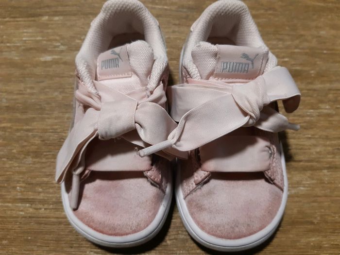 Baskets Puma bebe fille rose 23