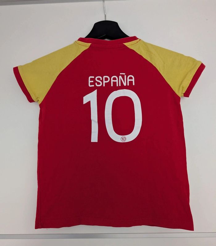 T-shirt rouge et jaune Espagne 5 ans - photo numéro 2