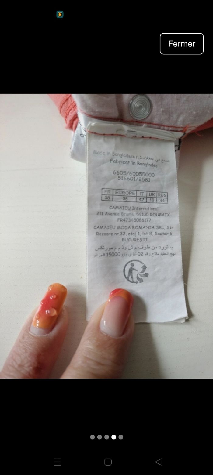 Mini jupe corail - photo numéro 4