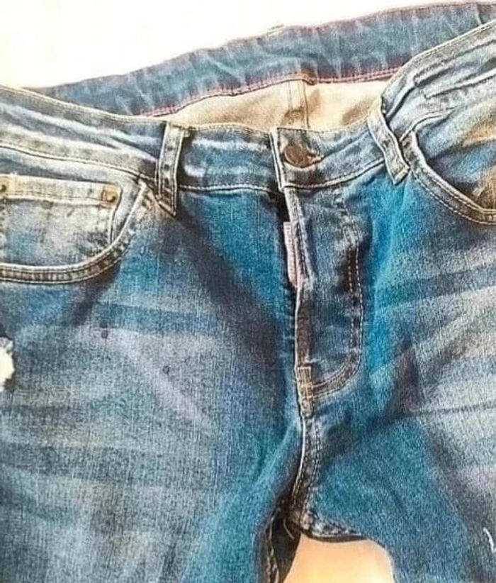 Jean skinny homme avec trous Dsquared2 taille 44 IT coloris bleu - photo numéro 2