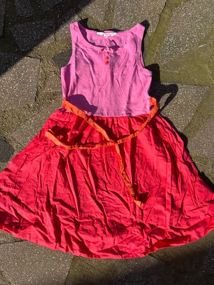 Robe tricolore H&M taille 6-8 ans
