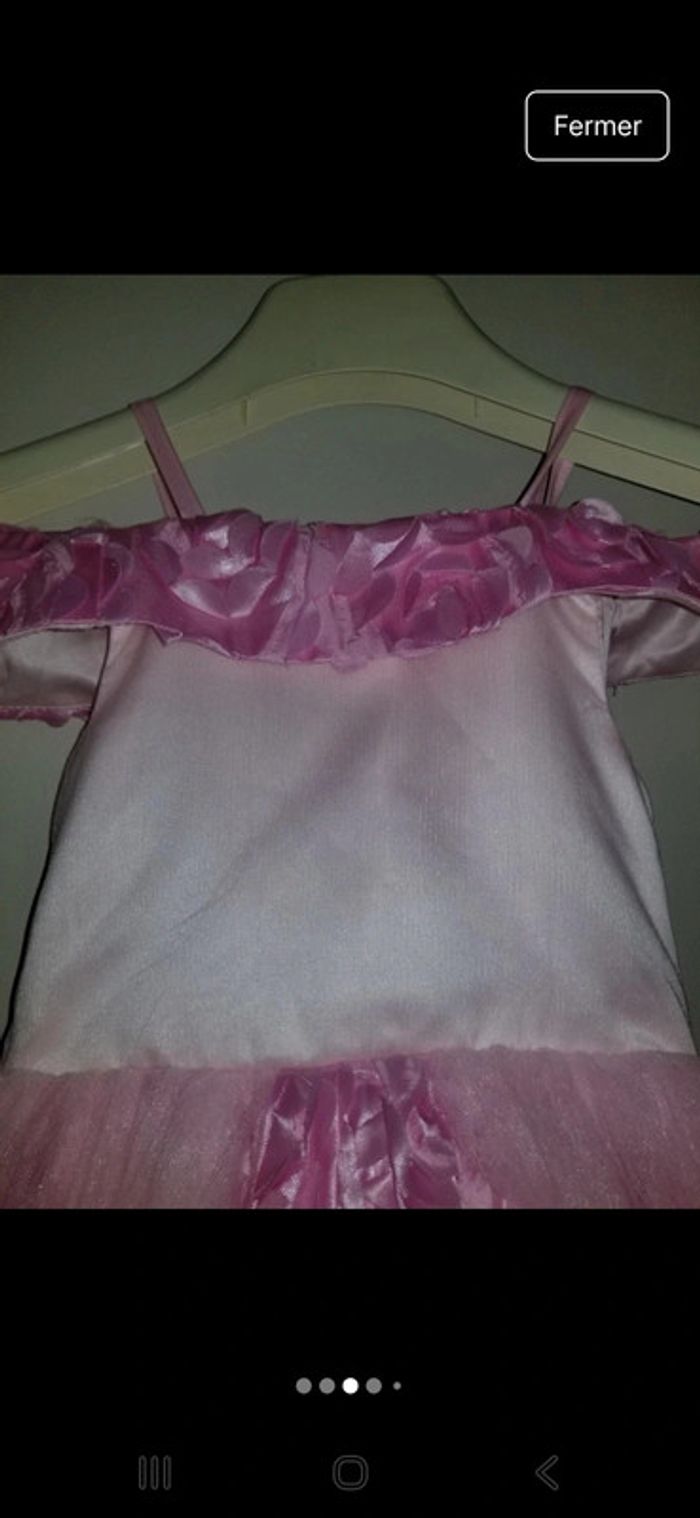 Magnifique robe de cérémonie rose – style princesse - photo numéro 3