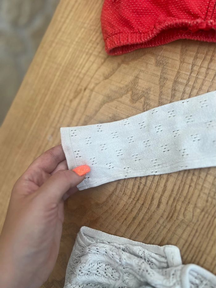 Lot gilet 3 ans 36 mois tape à l’œil gemo okaidi kiabi rouge beige blanc gris - photo numéro 2