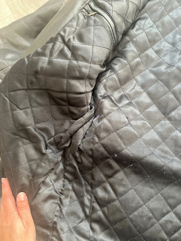 Veste cuir homme 50 noir - photo numéro 8
