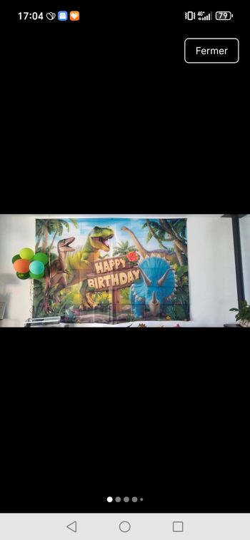 Lot de décoration anniversaire dinosaure