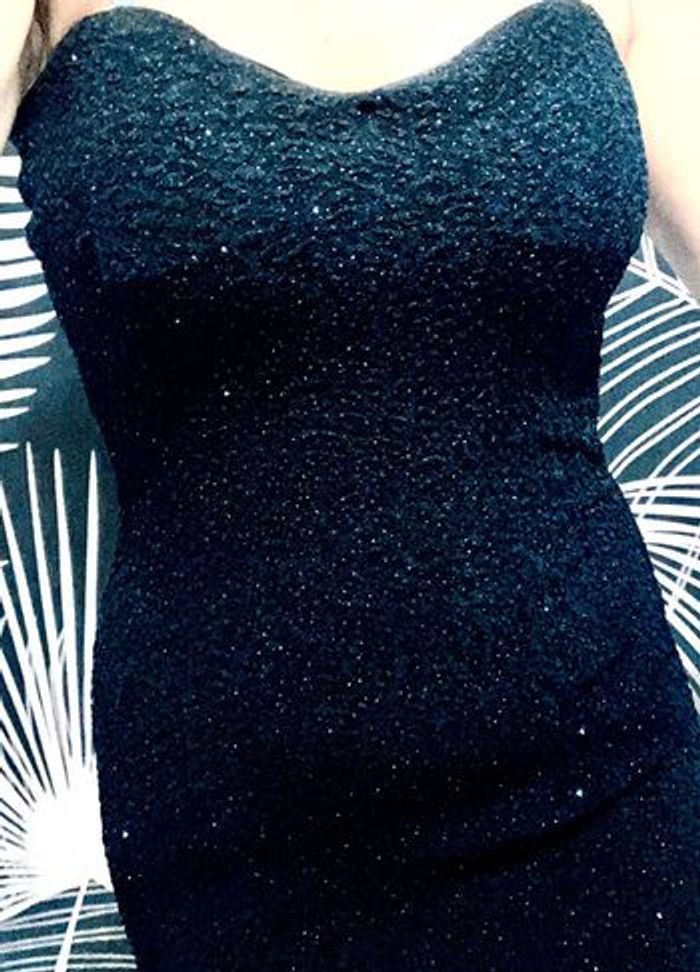 Robe noire bustier Morgan