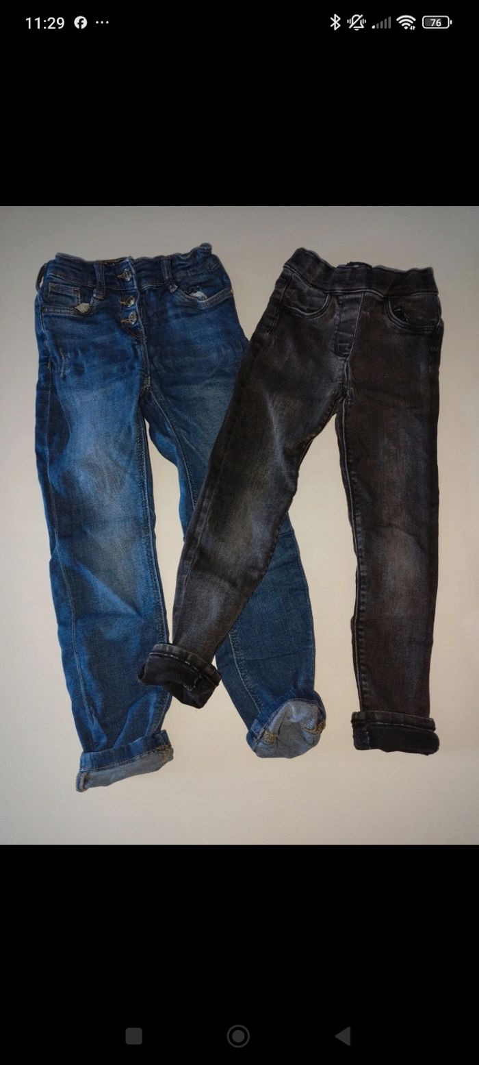 Lot de 2 jean fille 6 ans
