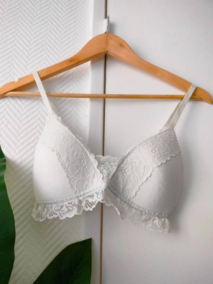 Brassière dentelle blanche H&M