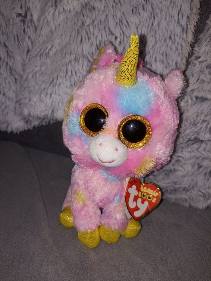 Peluche ty licorne