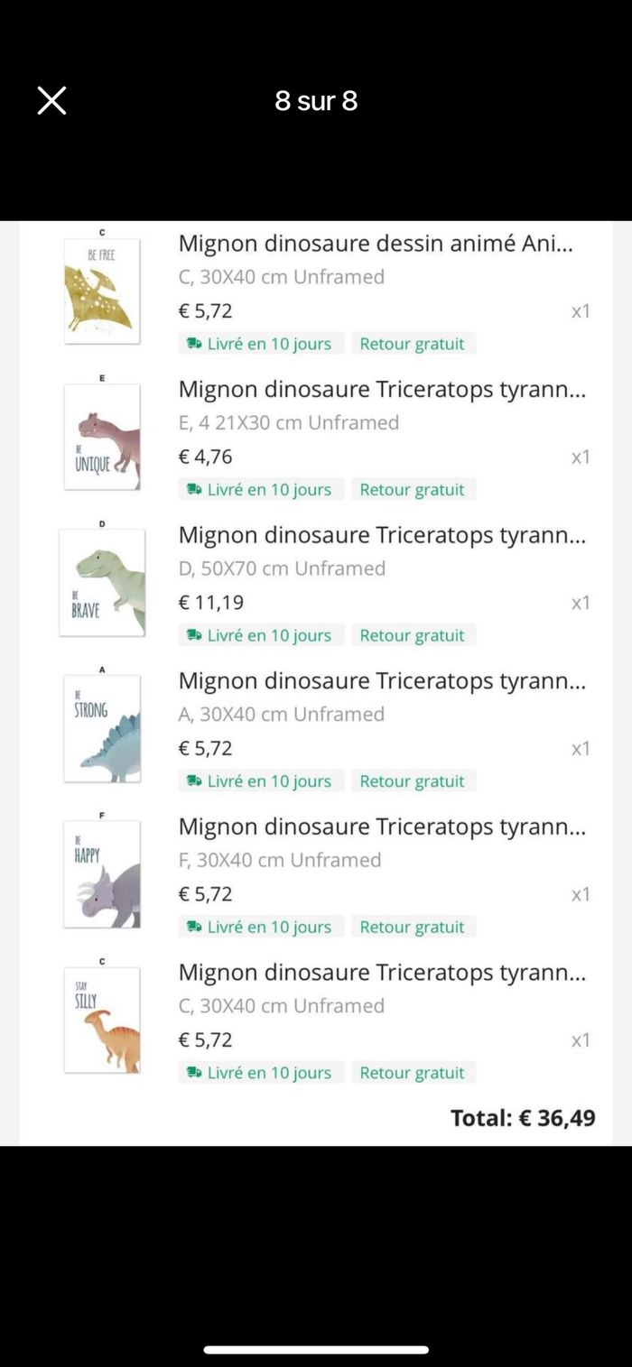 Toiles dinosaures décoration - photo numéro 8