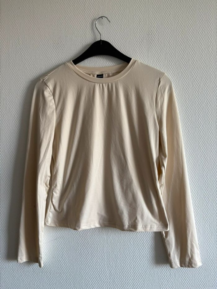 Manche longue beige - photo numéro 4