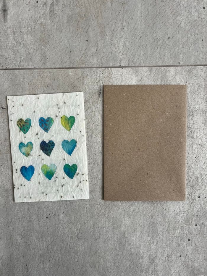 Carte à planter cœur