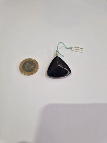 Pendentif obsidienne arc en ciel suprême oeil