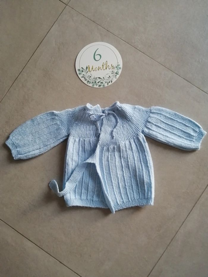 Gilet bleu 6 mois