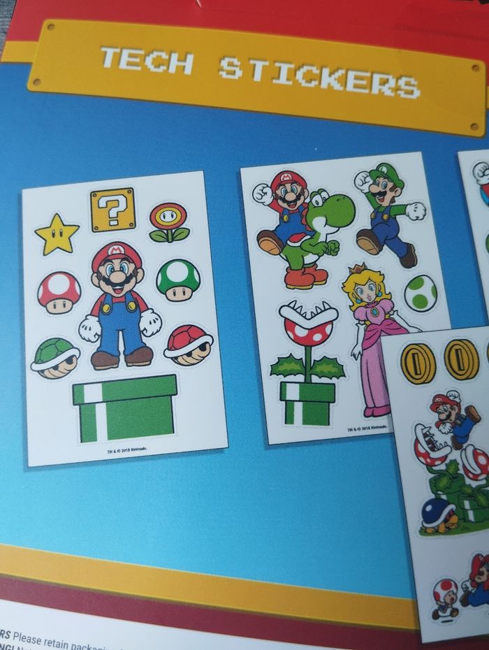 Super Mario : Tech Stickers Pack 39 pièces - photo numéro 4