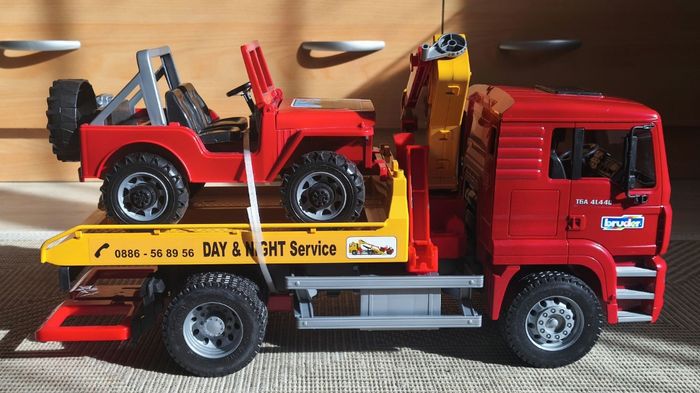 Bruder Camion Man de dépannage et sa jeep - photo numéro 3