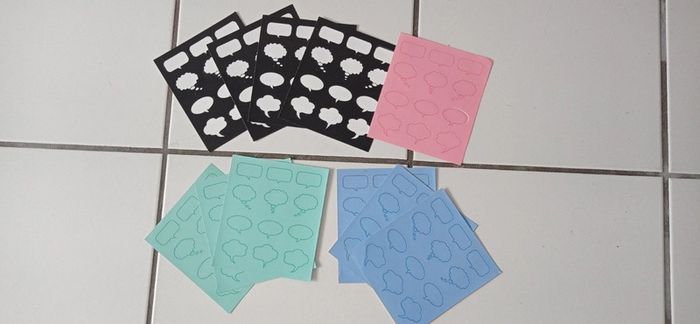 Planche de stickers Bulle