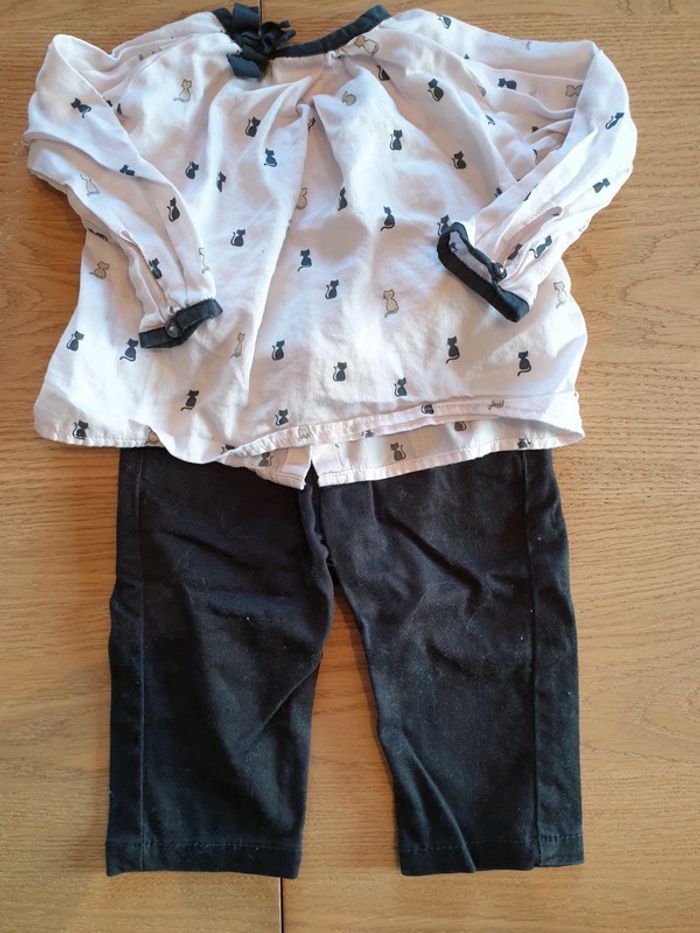 Ensemble pantalon blouse Marèse 6 mois