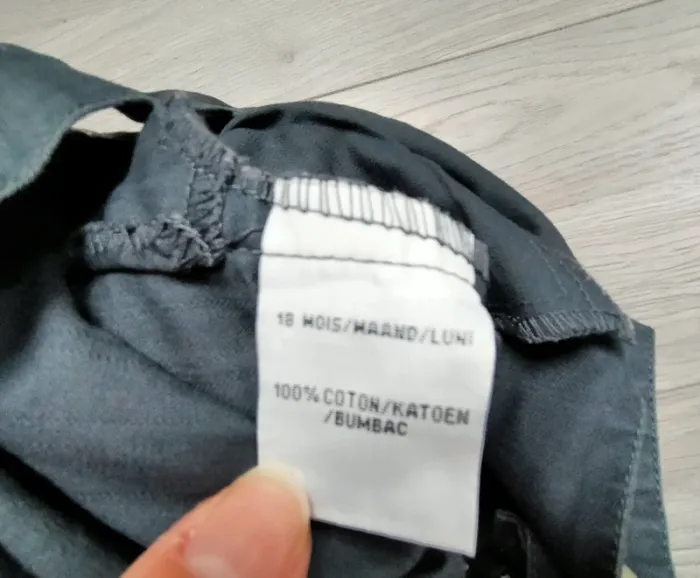 Salopette short gris foncé garçon 18 mois Plus - photo numéro 6