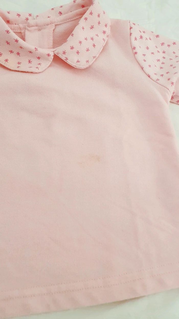 Tee shirt manches longues bébé fille 12 mois - photo numéro 2