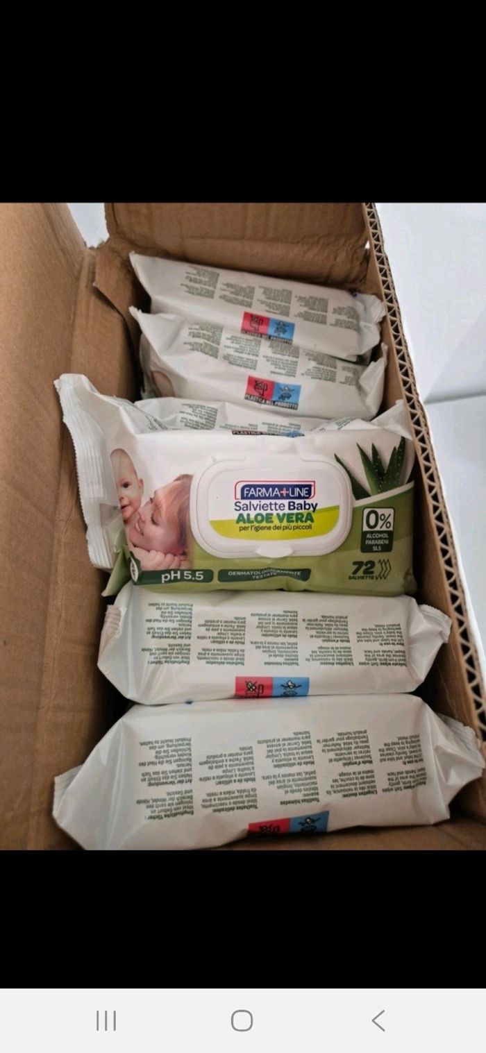 Carton de 24 paquets de lingette Aloe Vera - photo numéro 2