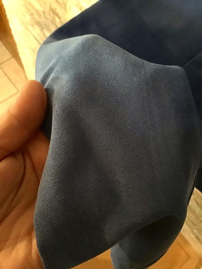 Pantalon effet velours daim bleu taille 38 Godske - photo numéro 3