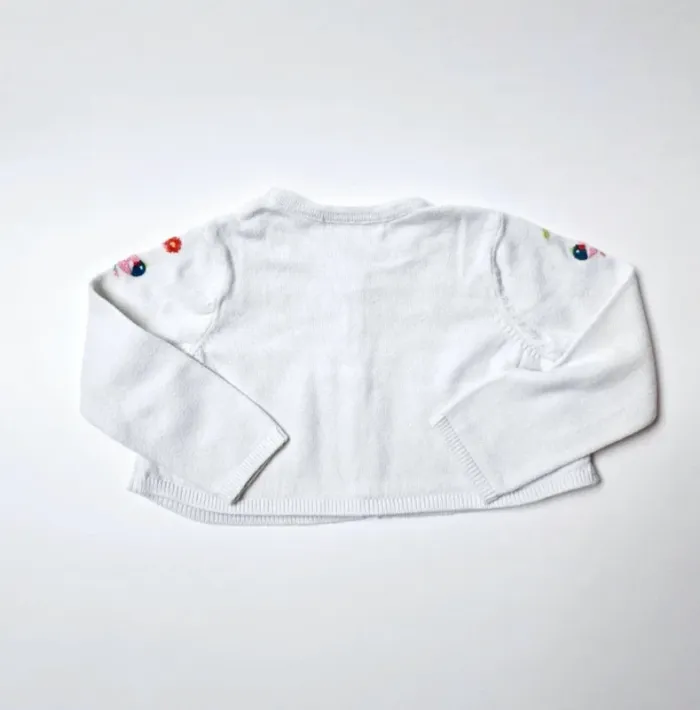 Gilet court / boléro avec fleurs cousues - photo numéro 4