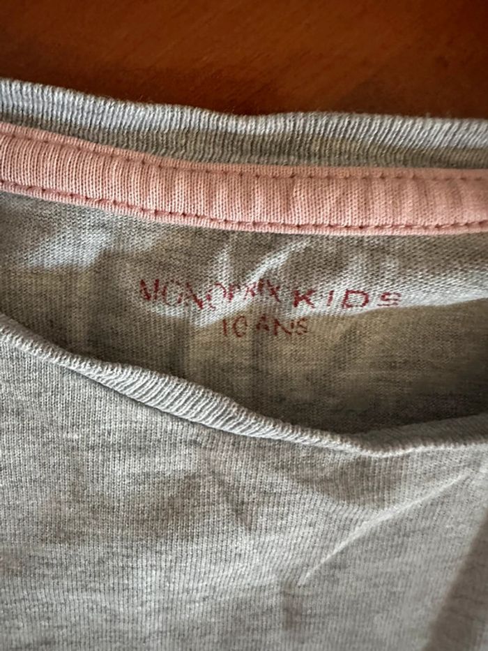 T-shirt manches longues Monoprix, taille 10 ans - photo numéro 3