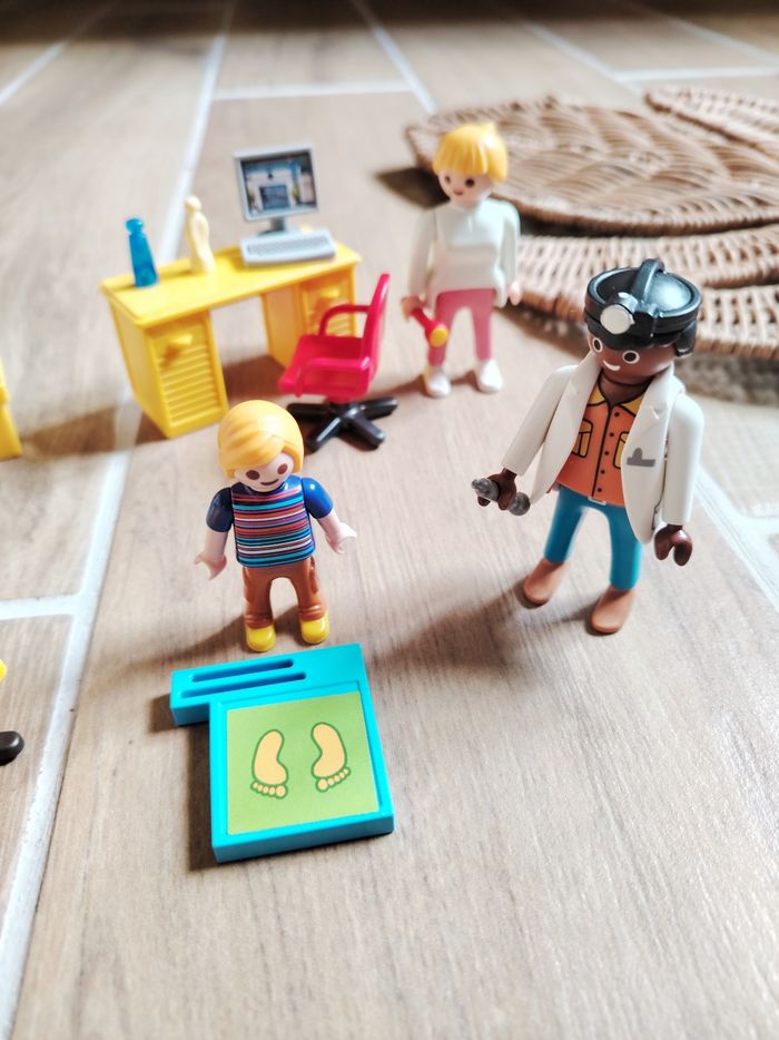 🏥Playmobil lot de figurines personnages rendez vous chez le médecin/ pédiatre - photo numéro 3