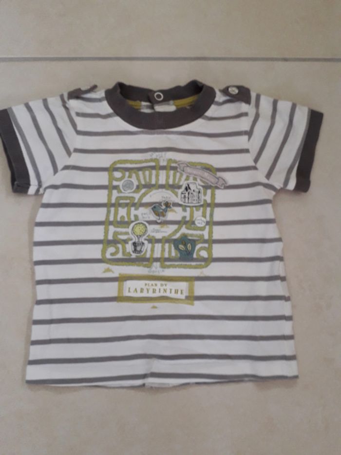 Salopette + t-shirt - 6 mois - photo numéro 9