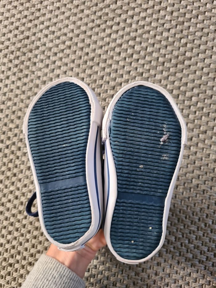 Baskets tennis en tissu marin - T21 - photo numéro 9