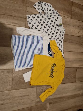 Lot de 3 t-shirts manches longues 9 mois