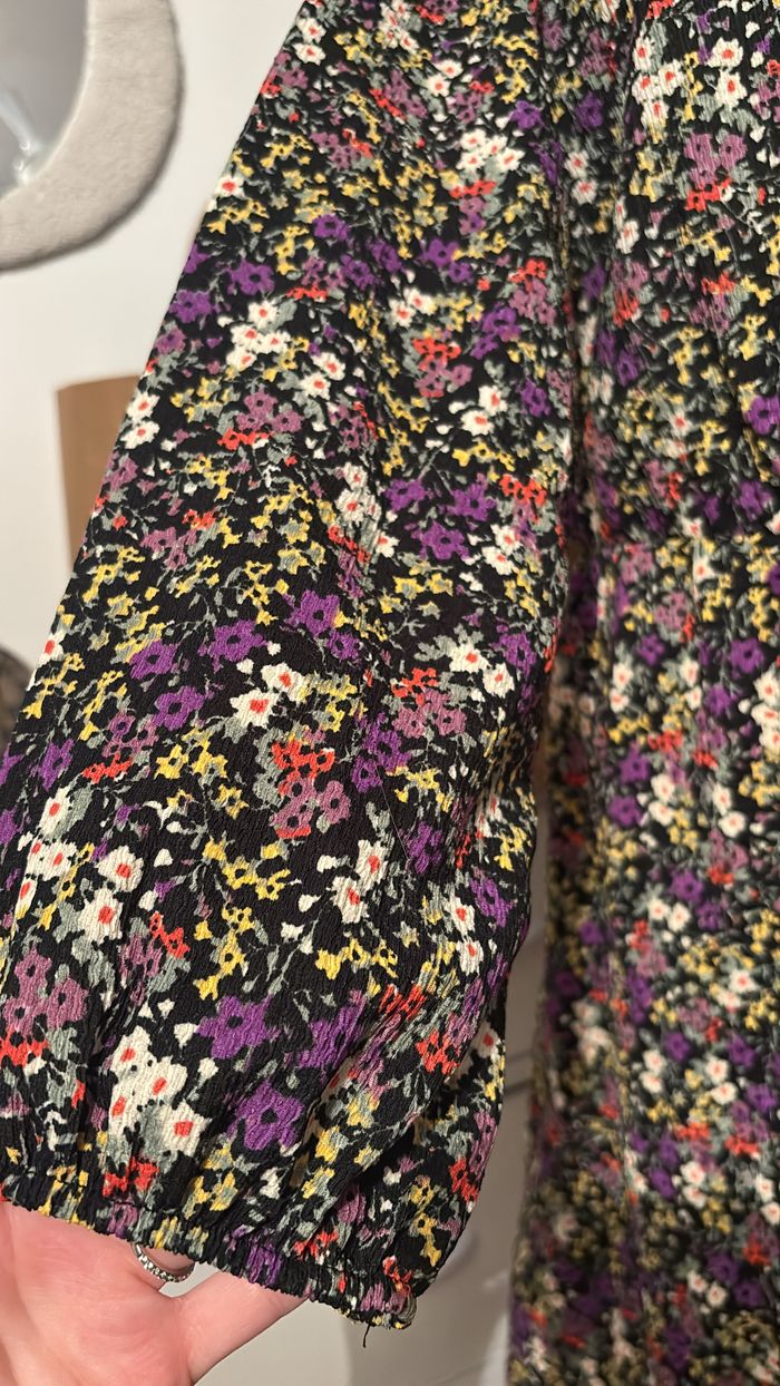 Robe fluide à fleurs évasée Promod T42 - photo numéro 2