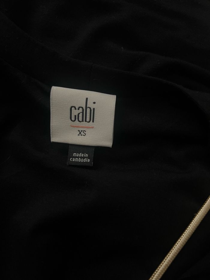 Robe drapée manches longues noire Cabi - photo numéro 9