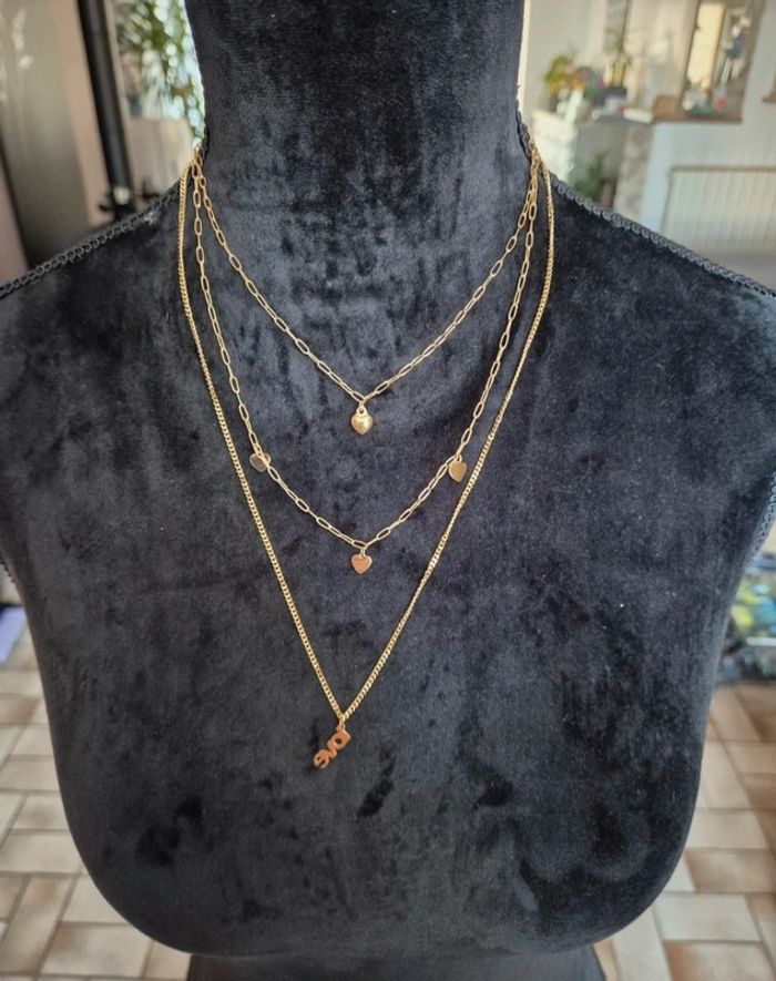 Collier multi rangs fantaisie