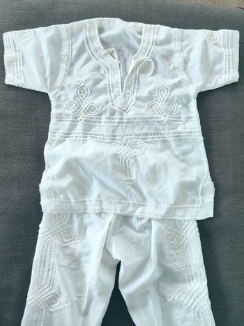 Ensemble mixte 3 ans tenue nord africaine avec broderie